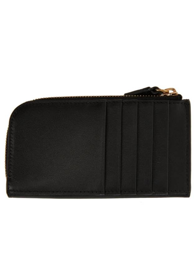 Medusa Plaque Zipper Card Wallet Black - VERSACE - BALAAN 3