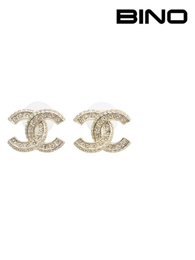 Metal Earrings Diamantes & Gold Crystal - CHANEL - BALAAN 2