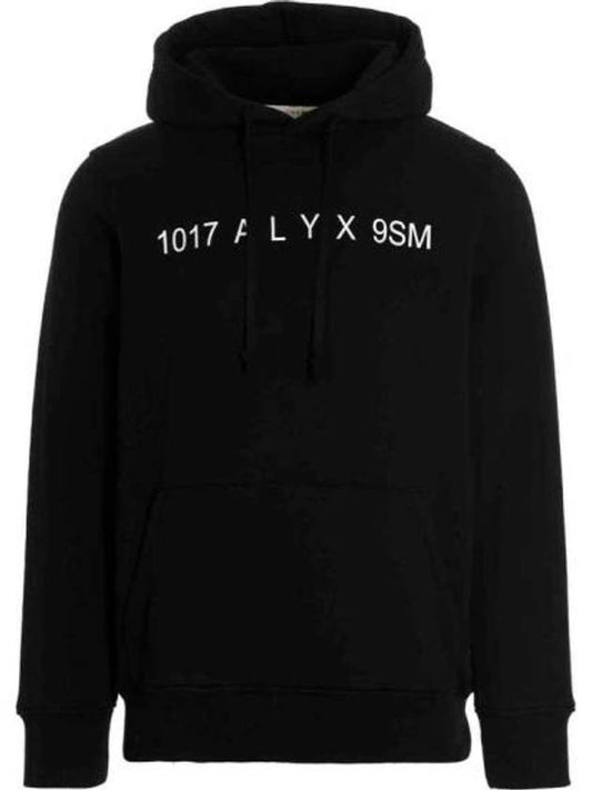 Logo Cotton Blend Hoodie Black - 1017 ALYX 9SM - BALAAN 1