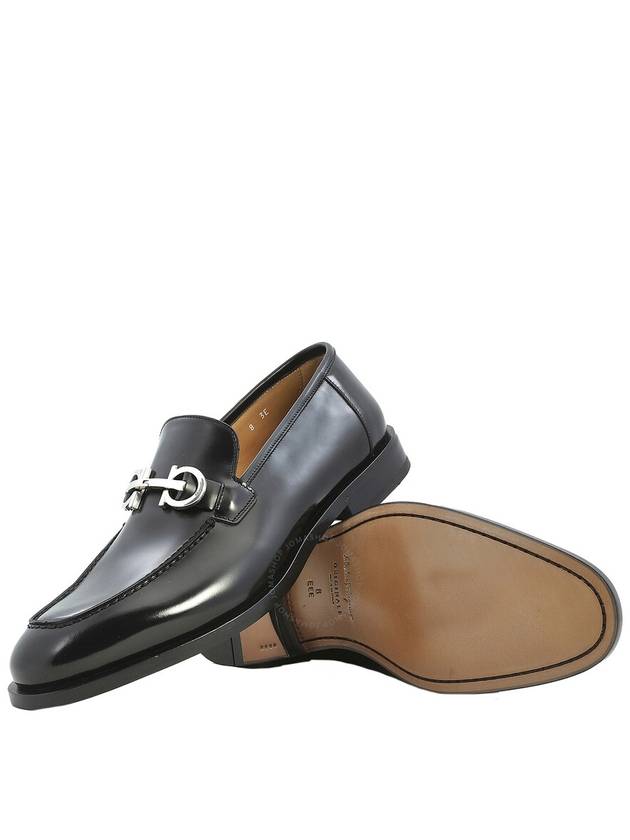 Salvatore Gancini Ornament Moccasin Loafers Black - SALVATORE FERRAGAMO - BALAAN 3