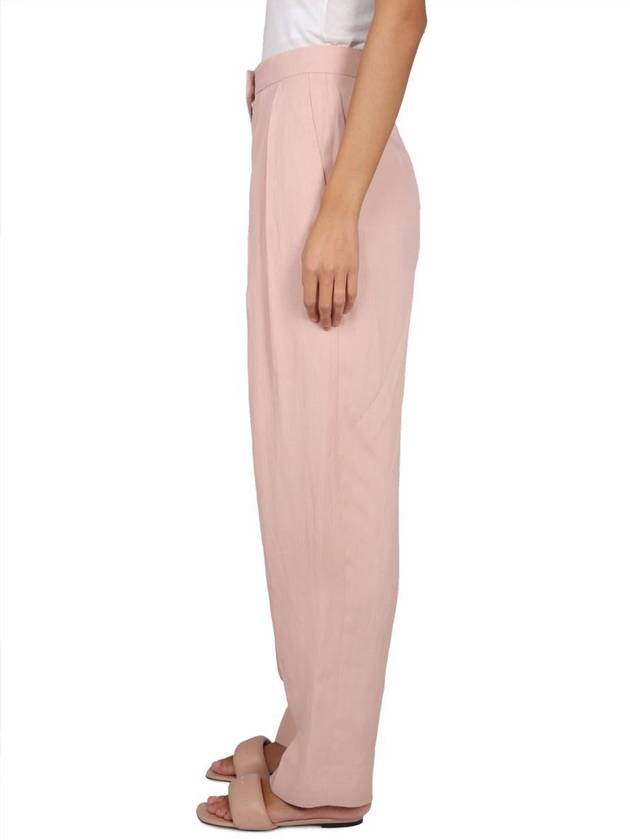 Women's Pleated Wide Pants Pink - STELLA MCCARTNEY - BALAAN 4