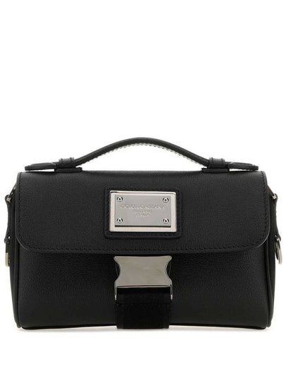 Logo Patch Buckle Cross Bag Black - DOLCE&GABBANA - BALAAN 2