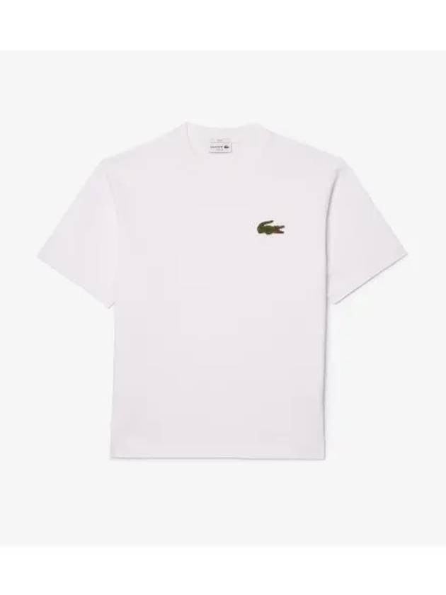 Boucle Big Croc Short Sleeve T Shirt White - LACOSTE - BALAAN 1