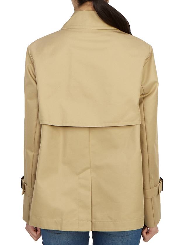 Biglia Double Breasted Cotton Trench Coat Beige - MAX MARA - BALAAN 5