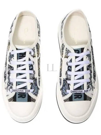 Walk'N'Dior Low Top Sneakers Blue White - DIOR - BALAAN 2