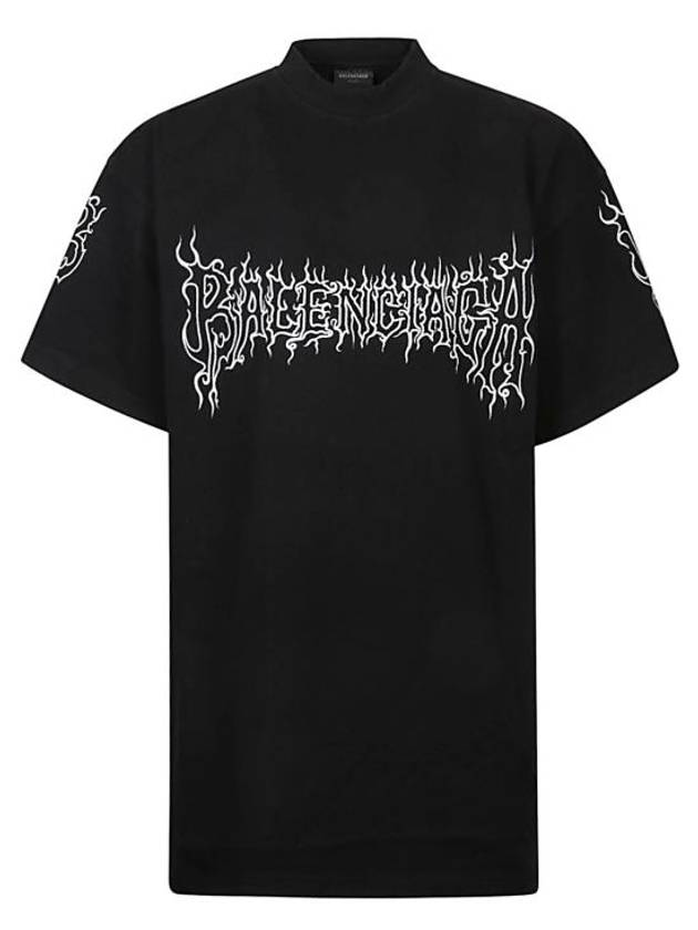 Darkwave Cotton Short Sleeve T-Shirt Black - BALENCIAGA - BALAAN 2