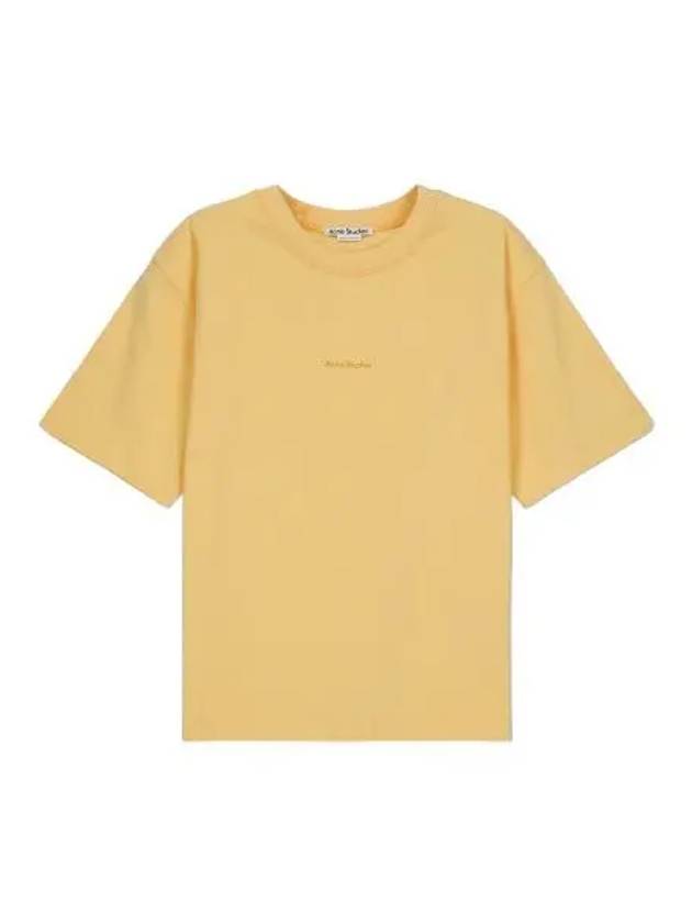 Logo short sleeve t shirt light orange - ACNE STUDIOS - BALAAN 1