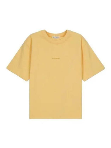 Logo short sleeve t shirt light orange - ACNE STUDIOS - BALAAN 1