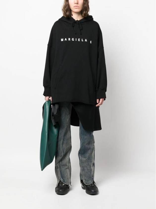 Logo Cotton Over Hoodie Black - MAISON MARGIELA - BALAAN 2