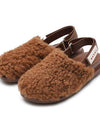 Sabot Merino Wool Shearling Mule Brown - MARNI - BALAAN 3