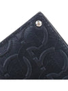 Gancini Embossed Card Wallet Black - SALVATORE FERRAGAMO - BALAAN 9