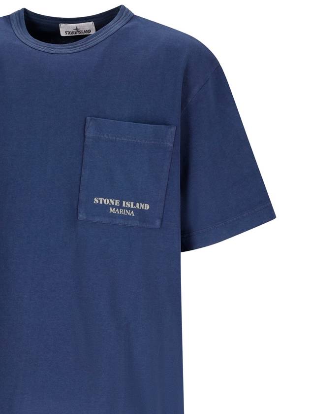 short sleeve crew neck t-shirt 8015203X4_V0127 - STONE ISLAND - BALAAN 4