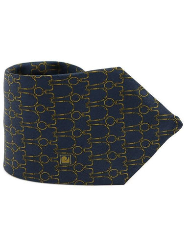 Pierre Cardin 100 silk navy pattern tie - ETC - BALAAN 1