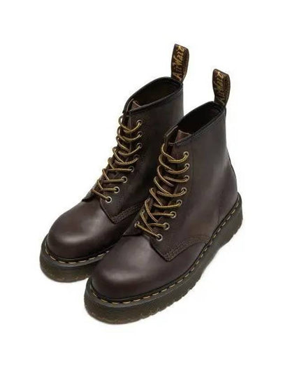 1460 Bex Crazy Horse Leather Lace Up Worker Boots Dark Brown - DR. MARTENS - BALAAN 2