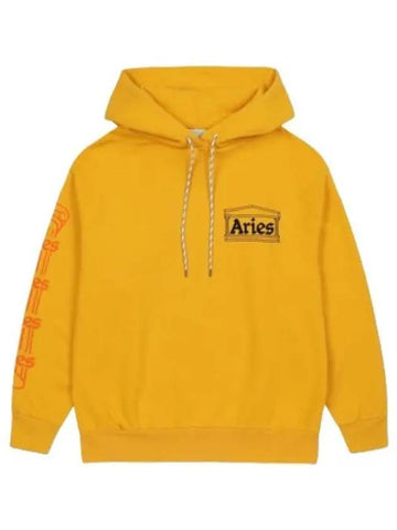 Aries column hood mustard t shirt hoodie - ARIES - BALAAN 1