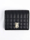 Lola Small Quilted Leather Folding Wallet Black Light Gold - BURBERRY - BALAAN 2