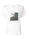 Photo Graphic Logo Short Sleeve T-Shirt White - SAINT LAURENT - BALAAN 3