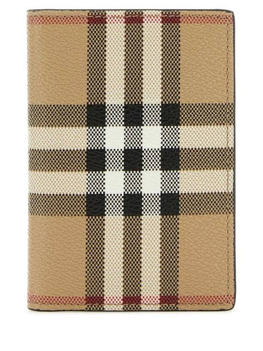 Vintage Check Folding Card Wallet Beige - BURBERRY - BALAAN 1