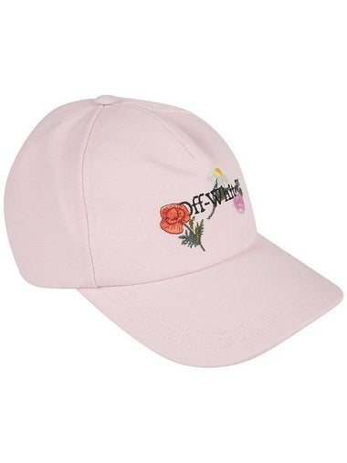 Flower Logo Ball Cap Pink - OFF WHITE - BALAAN 1