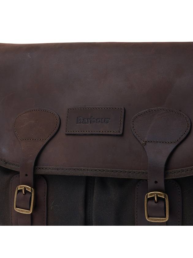 Taras Waxed Leather Shoulder Bag Brown - BARBOUR - BALAAN 7