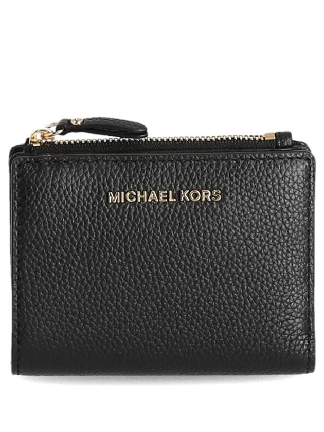 Logo Jet Set Halfwallet Black - MICHAEL KORS - BALAAN.