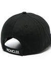 Logo Patch Ball Cap Black - MONCLER - BALAAN 4