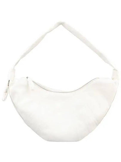 Croissant Large Soft Nappa Leather Shoulder Bag White - LEMAIRE - BALAAN 2