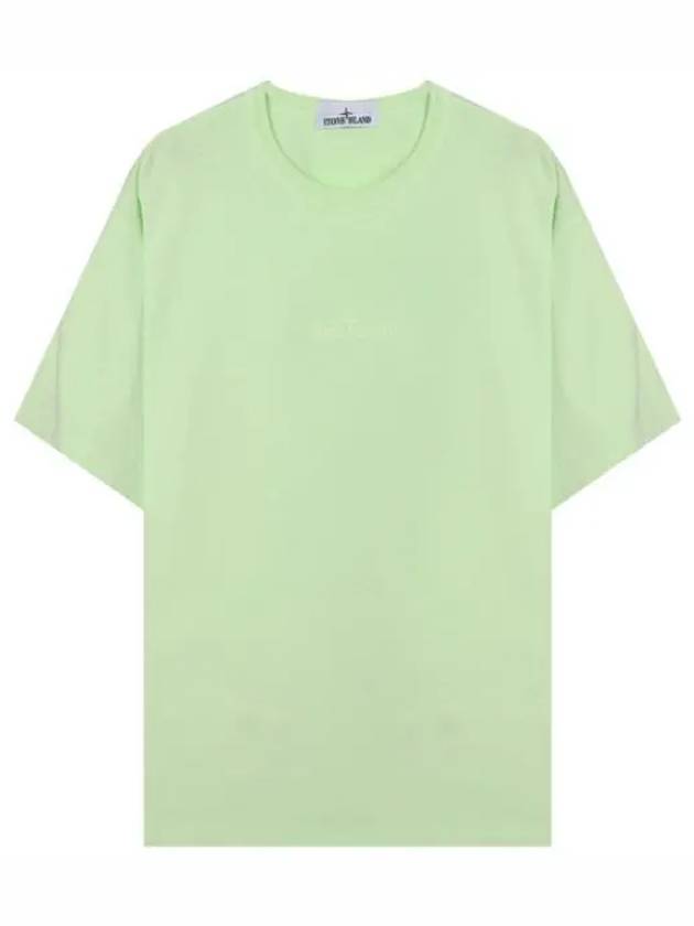 Micro Logo Embroidered T Shirt Men s Short Sleeve Tee - STONE ISLAND - BALAAN 1