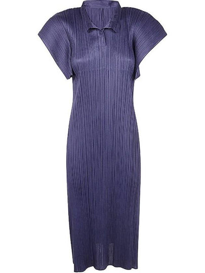 Monthly Colors August Midi Dress Dark Blue - ISSEY MIYAKE - BALAAN 2