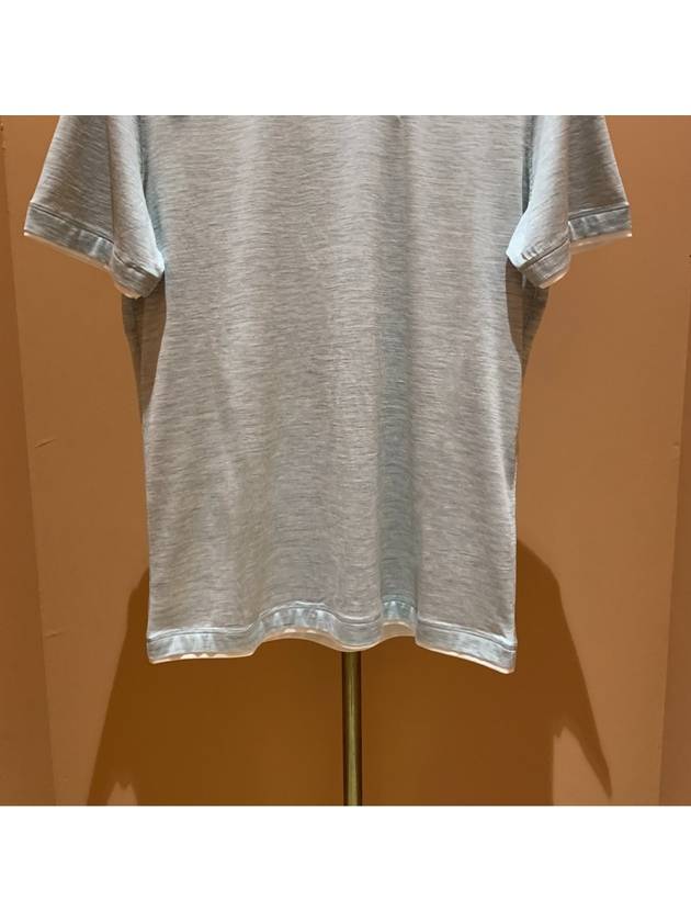 Silk Blending Short Sleeve T-Shirt Grey - BRUNELLO CUCINELLI - BALAAN 4