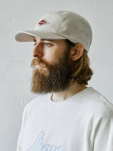 Classic Oversized Fit Camp Ball Cap Ivory - AKAW - BALAAN 1