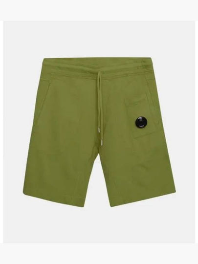 Men's Lens Wappen Bermuda Shorts Green - CP COMPANY - BALAAN 2