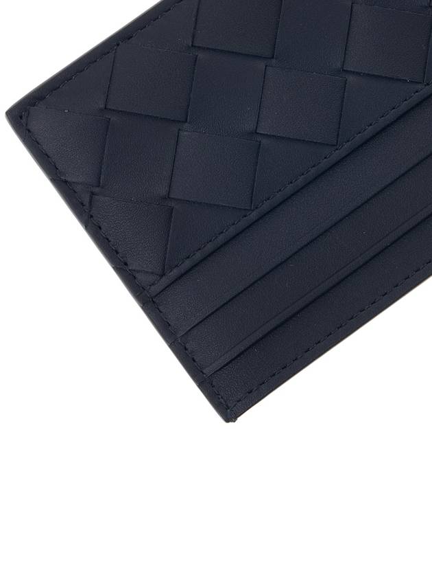 Intrecciato Leather Card Wallet Navy - BOTTEGA VENETA - BALAAN 8