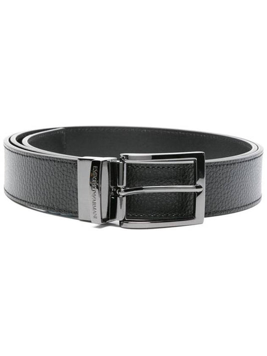 Reversible Leather Belt Black - EMPORIO ARMANI - BALAAN 2