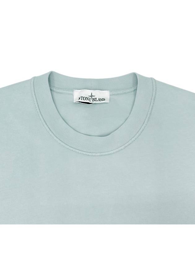 Wappen Patch Crew Neck Sweatshirt Dusty Mint - STONE ISLAND - BALAAN 5