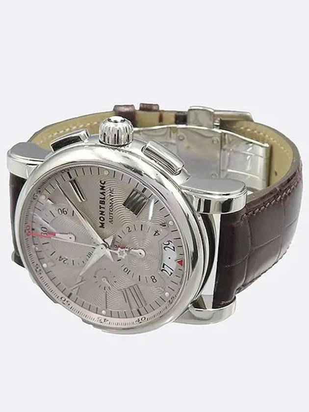 7104 Star 44MM Roman Chrono See through Back Automatic Leather Band Men s Watch - MONTBLANC - BALAAN 2