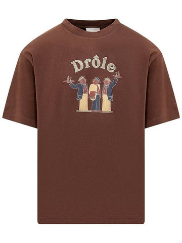 Drôle De Monsieur T-Shirt With Logo - DROLE DE MONSIEUR - BALAAN 1