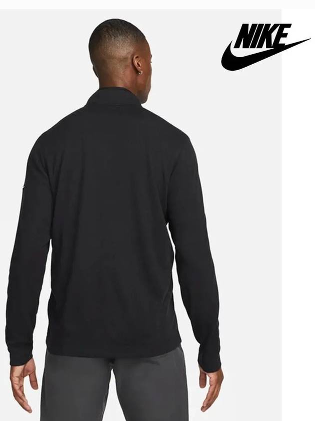 Men's Dry Fit Victory Half Zip Long Sleeve T-Shirt Black - NIKE - BALAAN 5