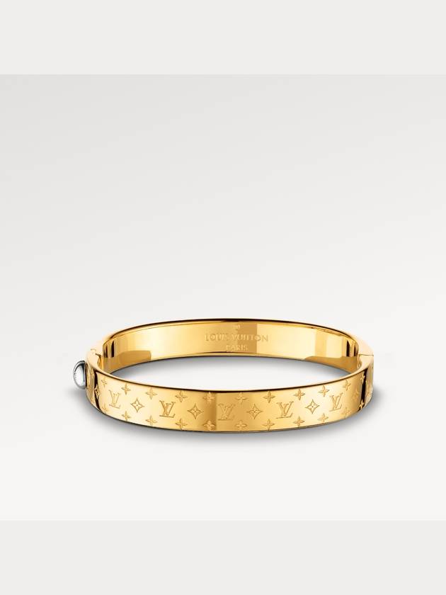 Nanogram Cuff Bracelet Gold - LOUIS VUITTON - BALAAN 3