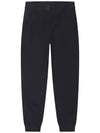 Golf Wear Tricoat Bonding Half Jogger Pants Black - WHITEBALL - BALAAN 2