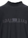 Logo Print Short Sleeve T-Shirt Black - BALENCIAGA - BALAAN 4