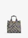 Check Knit Mini Tote Bag Lichen - BURBERRY - BALAAN 2