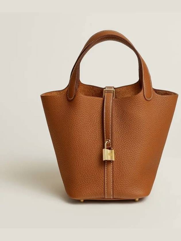 Picotin Lock 18 Tote Bag Brown - HERMES - BALAAN 2