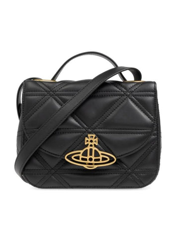 Linda ORB Logo Cross Bag Black - VIVIENNE WESTWOOD - BALAAN 1