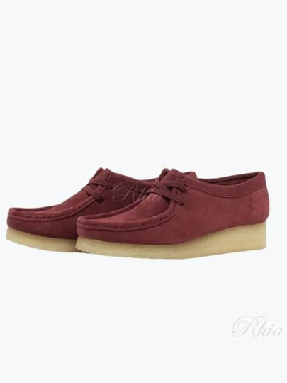 Wallabee Suede Loafers Deep Red - CLARKS - BALAAN 2