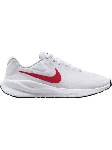 Revolution 7 Low Top Sneakers White Red - NIKE - BALAAN 1