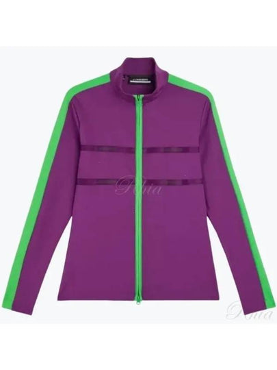 Golf Jade Mid Layer Zip-Up Jacket Purple - J.LINDEBERG - BALAAN 2