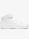 Air Force 1 07 Mid Top Sneakers Triple White - NIKE - BALAAN 4