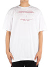 Men's Cotton Short Sleeve T-Shirt White - RAF SIMONS - BALAAN.