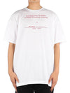 Men's Tour Crewneck Cotton Short Sleeve T-Shirt White - RAF SIMONS - BALAAN 2